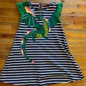 Mini Boden, dragon dress.  Worn once   Size 5-6